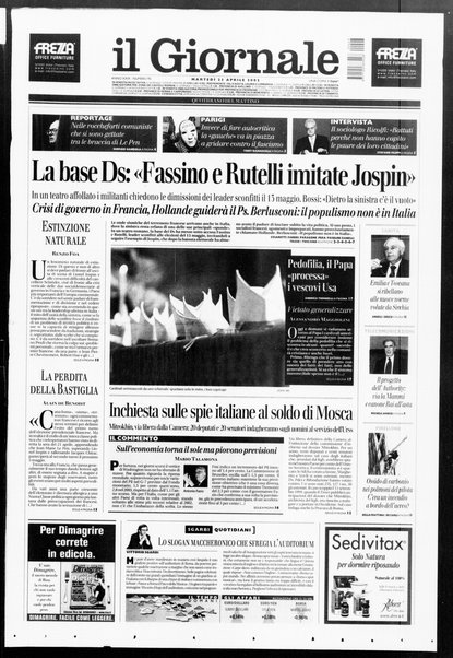 Il giornale : quotidiano del mattino